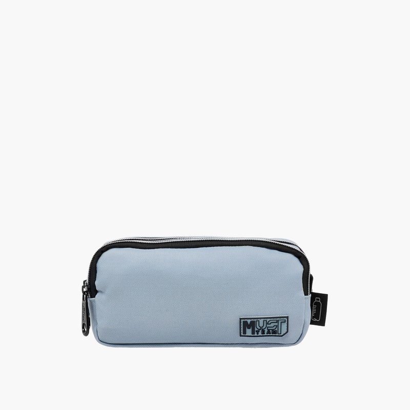 Must Solid Pencil Pouch in Light Blue for Kids - Image 1